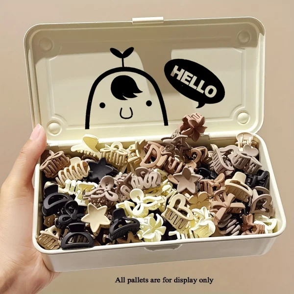 5/10/20/30pcs Beige Mixed Pack Small Clips, Cute Girl Accessories - Perfect for Daily Use, Special Occasions, or Travel Gifts