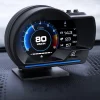 أحدث A501 شاشة عرض علوية للسيارة obd2 سيارة ذكية HUD مقياس توربو عداد المسافات الرقمي إنذار الأمن المياه والزيت درجة حرارة دورة في الدقيقة مقياس تلقائي