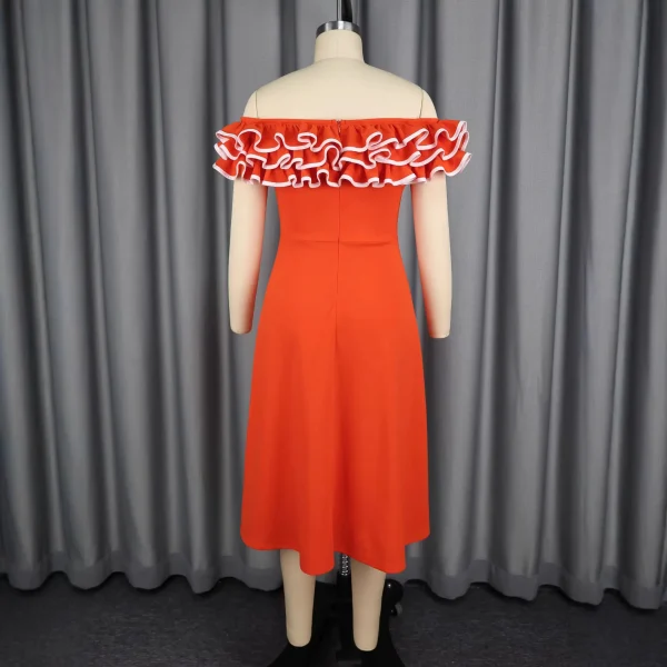 فساتين Dashiki الأفريقية للنساء أنيقة أفريقيا قصيرة الأكمام البوليستر حفلة سهرة زفاف ميدي فستان أفريقيا ملابس وتتسابق