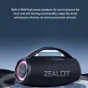 ZEALOT S97 80W مكبر صوت لاسلكي، مكبر صوت محمول خارجي، جودة صوت Hifi، اقتران مزدوج، شحن سريع، 16000 مللي أمبير.