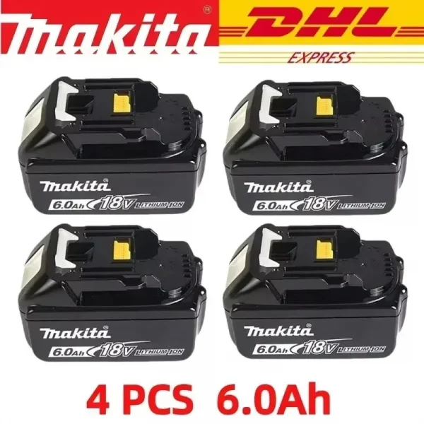 makita 18v battery Genuine 18V Makita 6Ah Makita Battery BL1840 BL1830B BL1850B BL1850 BL1860 BL1815 Replacement Lithium Battery