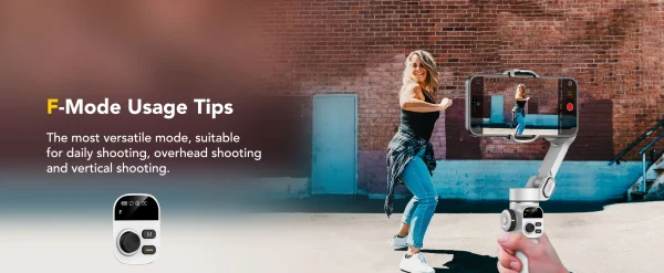 AOCHUAN Smart X2 3 Axis Gimbal Stabilizer للهواتف الذكية iPhone و Android Gimbal مع شاشة LED مدمجة لعمود التمديد