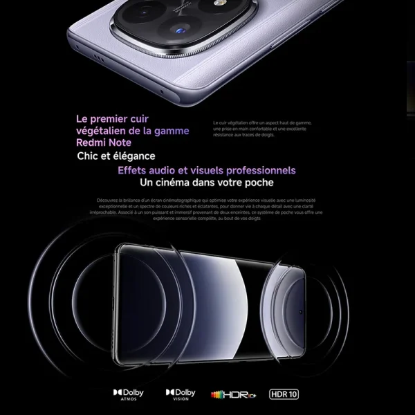 Xiaomi Redmi Note 14 Pro Plus 5G، NFC، Snapdragon®7s Gen 3، شاشة AMOLED 1,5K بوصة، 120 هرتز، كاميرا 200 ميجابكسل، بطارية 5110 مللي أمبير، الشاحن غير متضمن