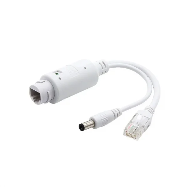Waterproof POE Splitter IP67 48V to 12V IEEE 802.3af/at Adapter for Outdoor IP Camera CCTV Security System