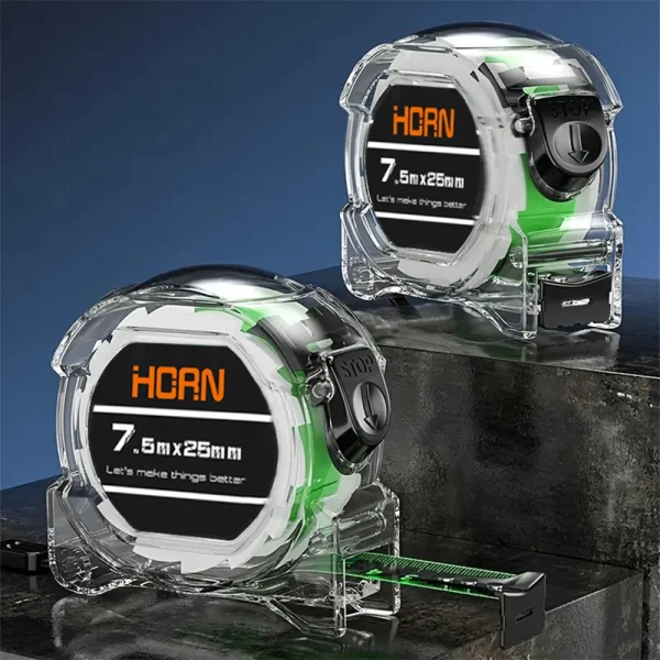 3-5-7-10 متر شريط الفلورسنت قياس الدقة مقياس سميك مقاوم للماء ومقاومة للاهتراء أداة قياس متعددة الأغراض