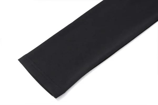 فستان أنيق على الطراز الأوروبي الأمريكي على شكل حرف A وأكمام طويلة وخصر عالي يحدد شكل الفستان النحيف للنساء