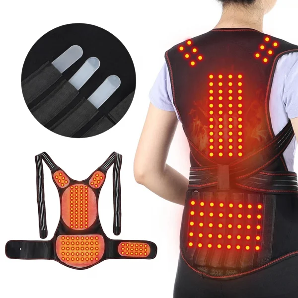 التورمالين الذاتي التدفئة الكتف دعم الظهر هدفين العلاج المغناطيسي قطني العمود الفقري هدفين الظهر دعم مصحح الوضعية حزام