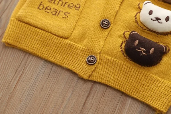 ربيع الخريف جديد في الهواء الطلق الاطفال محبوك سترة الفتيان الفتيات الطفل بلون