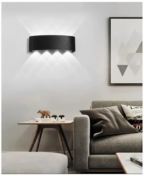 صعودا وهبوطا LED الجدار مصباح مقاوم للماء الجدار الداخلي الخفيفة لغرفة النوم غرفة المعيشة الممر إضاءة داخلية في الهواء الطلق