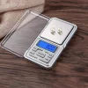 مقياس صغير 500 جرام/300 جرام/200 جرام/100 جرام × 0.01 جرام /0.1 جرام دقة ميزان مجوهرات رقمي إلكتروني دقيق ميزان جيب للذهب