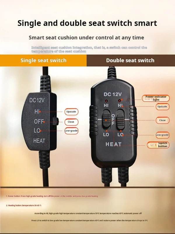 وسادة مقعد السيارة ساخنة مقعد واحد وسادة مقعد ساخنة مكتب وسادة مقعد ساخنة وسادة مربعة صغيرة وسادة مقعد السيارة Automot