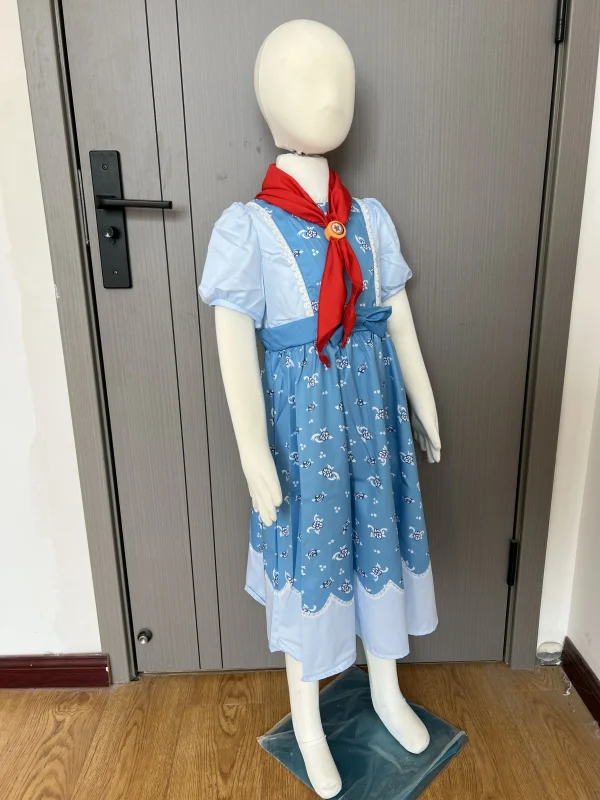 زي هولي ويلر التنكري فستان خيالي أزرق وشاح ملابس تمثيل قديمة الثمانينيات لباس تنكري تلفزيوني ملابس حفلة كرنفال