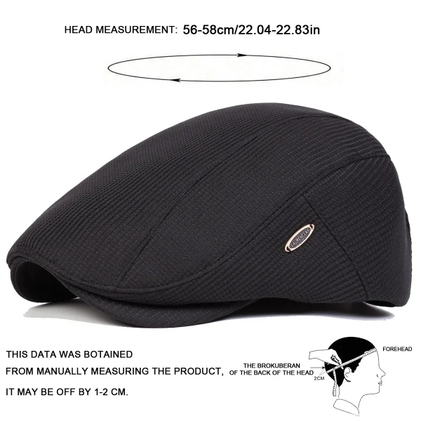 الرجال الجانب التسمية بلون موزع الصحف قبعات الرسامين البريطانيين القبعات الربيع والخريف قبعة مسطحة الهيب هوب القبعات