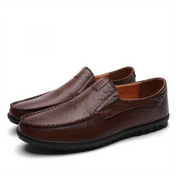 حذاء لوفر رجالي مريح غير قابل للانزلاق من الجلد الصناعي