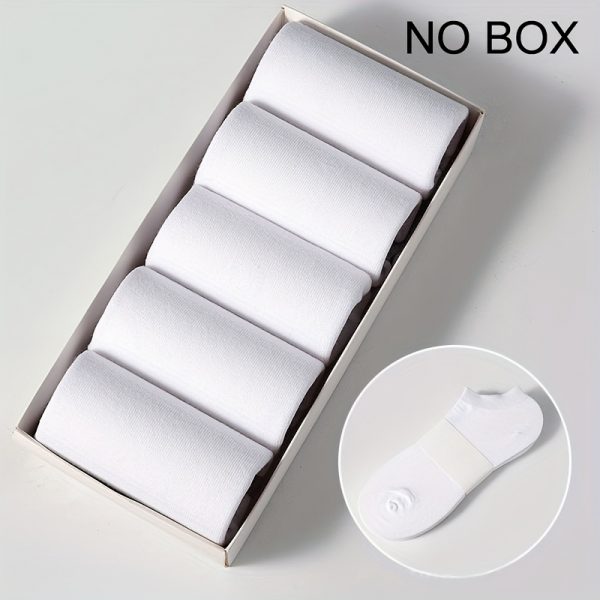 1/5/10/20/30 حزمة من الجوارب القصيرة للربيع والصيف للرجال، ذات قصة منخفضة بلون أسود، أبيض، رمادي، ماصة للرطوبة، قابلة للتنفس، جوارب قارب غير مرئية، مقاومة للعرق