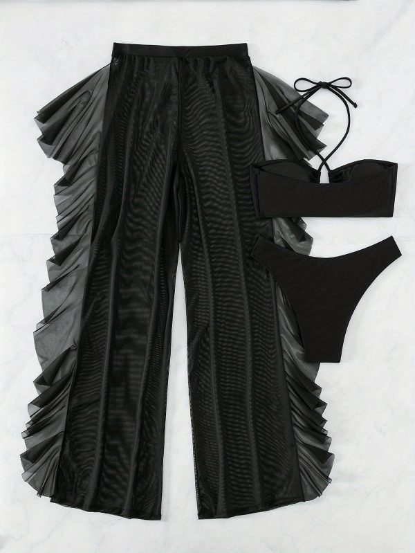 [طقم بيكيني شبكي مثير]