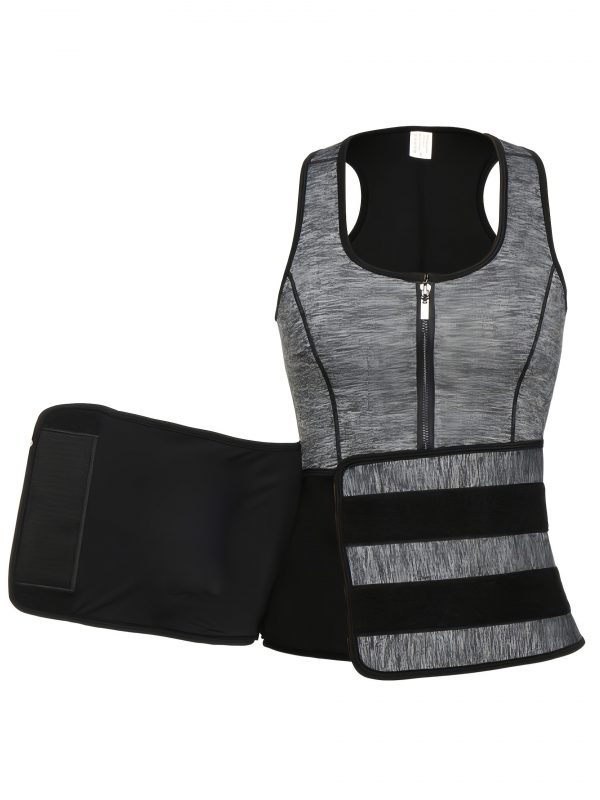 قميص بدون أكمام مضغوط قابل للتعديل للرجال، حذاء رياضي للخصر للرجال