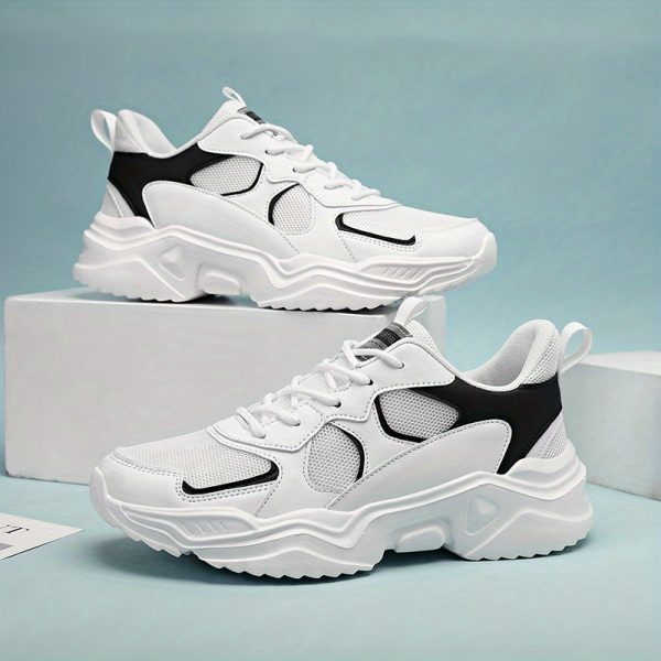 أحذية رياضية عصرية للرجال - أحذية رياضية كاجوال للأب، شبكة مسامية لزيادة الطول،