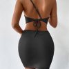 Women's Dresses Solid Sexy Backless One Shoulder Bodycon Dress