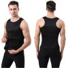 قميص بدون أكمام مضغوط قابل للتعديل للرجال، حذاء رياضي للخصر للرجال
