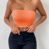 Sexy Bodycon Crop Tube Top, Solid Stretchy Tube Top, Casual Every Day Tops, Women's Clothing