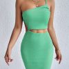 Women's Dresses Solid Sexy Backless One Shoulder Bodycon Dress