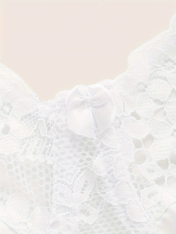 Plus Size Sexy Bra, Women's Plus Comfort Floral Lace Underwire Hook & Eye Soft Bra