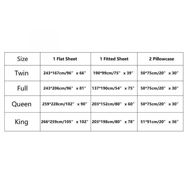 طقم ملاءات سرير ساتان 4 قطع بلون موحّد من البوليستر