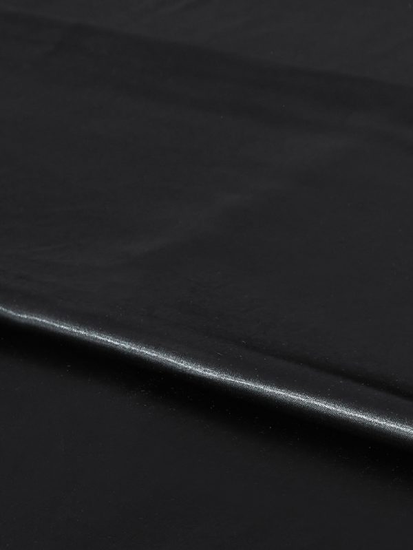 طقم ملاءات سرير ساتان 4 قطع بلون موحّد من البوليستر