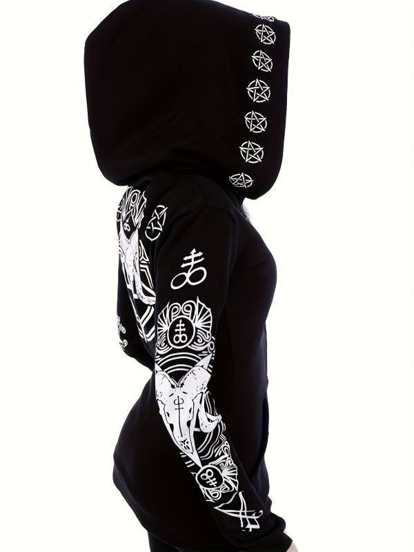 المرأة أزياء فاسق نمط هندسي طباعة زيبر البلوز