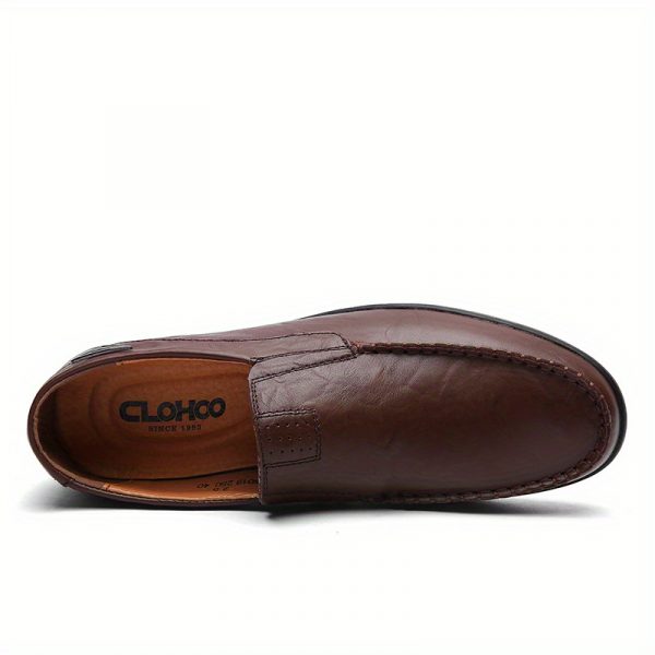 حذاء لوفر رجالي مريح غير قابل للانزلاق من الجلد الصناعي