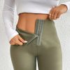 Women'S High-Waist Double-Breasted Tummy Control Leggings - Thickened, Stretchy, Button Closure, Olive Green, Long Length, All-Season Skinny Jeans for Butt Lifting & Belly Smoothing, High Waisted Leggings, Butt Lifting Apparel, Sleek Design, HWomen'S High-Waist Double-Breasted Tummy Control Leggings - Thickened, Stretchy, Button Closure, Olive Green, Long Length, All-Season Skinny Jeans for Butt Lifting & Belly Smoothing, High Waisted Leggings, Butt Lifting Apparel, Sleekighelasticit