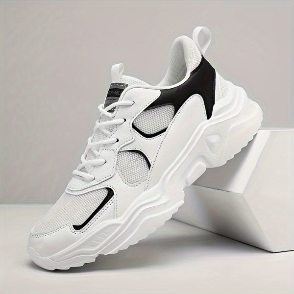 أحذية رياضية عصرية للرجال - أحذية رياضية كاجوال للأب، شبكة مسامية لزيادة الطول،