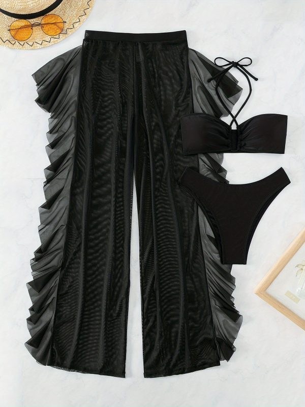 [طقم بيكيني شبكي مثير]