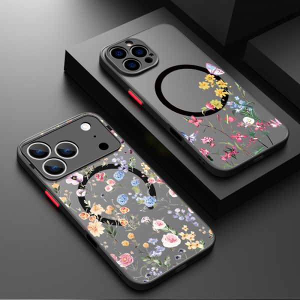 حافظة لهاتف آيفون اير 17 16 15 14 13 برو ماكس 12 برو 16 بلس 16e 11 لهاتف Magsafe مضاد للصدمات